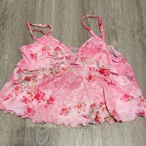 SHEIN Pink Floral Top